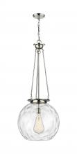 Innovations Lighting 221-1P-PN-G1215-18 - Athens Water Glass - 1 Light - 18 inch - Polished Nickel - Chain Hung - Pendant