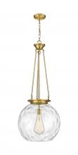 Innovations Lighting 221-1P-SG-G1215-18 - Athens Water Glass - 1 Light - 18 inch - Satin Gold - Chain Hung - Pendant