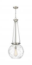 Innovations Lighting 221-1P-SN-G1215-16 - Athens Water Glass - 1 Light - 16 inch - Satin Nickel - Chain Hung - Pendant