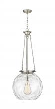Innovations Lighting 221-1P-SN-G1215-18 - Athens Water Glass - 1 Light - 18 inch - Satin Nickel - Chain Hung - Pendant