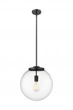 Innovations Lighting 221-1S-BK-G202-14 - Beacon - 1 Light - 16 inch - Matte Black - Cord hung - Pendant