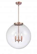 Innovations Lighting 221-3S-AC-G202-18 - Beacon - 3 Light - 18 inch - Antique Copper - Cord hung - Pendant