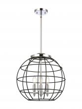 Innovations Lighting 221-3S-PC-CE-16-BK - Lake Placid - 3 Light - 16 inch - Polished Chrome - Pendant