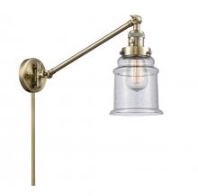 Innovations Lighting 237-AB-G184 - Canton - 1 Light - 8 inch - Antique Brass - Swing Arm