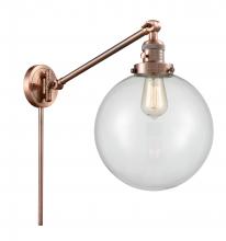 Innovations Lighting 237-AC-G202-10 - Beacon - 1 Light - 10 inch - Antique Copper - Swing Arm