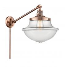 Innovations Lighting 237-AC-G542 - Oxford - 1 Light - 12 inch - Antique Copper - Swing Arm