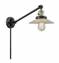 Innovations Lighting 237-BAB-G2 - Halophane - 1 Light - 9 inch - Black Antique Brass - Swing Arm