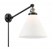  237-BAB-G41-L - Cone - 1 Light - 12 inch - Black Antique Brass - Swing Arm