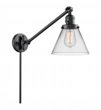 Innovations Lighting 237-BK-G42 - Cone - 1 Light - 8 inch - Matte Black - Swing Arm