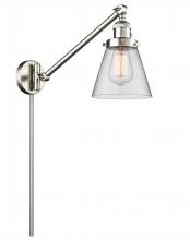 Innovations Lighting 237-SN-G62 - Cone - 1 Light - 8 inch - Brushed Satin Nickel - Swing Arm