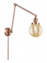 Innovations Lighting 238-AC-G208-6 - Beacon - 1 Light - 6 inch - Antique Copper - Swing Arm