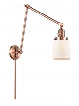 Innovations Lighting 238-AC-G51 - Bell - 1 Light - 8 inch - Antique Copper - Swing Arm