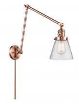 Innovations Lighting 238-AC-G64 - Cone - 1 Light - 8 inch - Antique Copper - Swing Arm