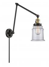 Innovations Lighting 238-BAB-G182 - Canton - 1 Light - 6 inch - Black Antique Brass - Swing Arm