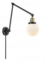 Innovations Lighting 238-BAB-G201-6 - Beacon - 1 Light - 6 inch - Black Antique Brass - Swing Arm
