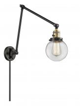 Innovations Lighting 238-BAB-G202-6 - Beacon - 1 Light - 6 inch - Black Antique Brass - Swing Arm