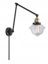 Innovations Lighting 238-BAB-G532 - Oxford - 1 Light - 8 inch - Black Antique Brass - Swing Arm
