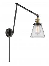 Innovations Lighting 238-BAB-G62 - Cone - 1 Light - 8 inch - Black Antique Brass - Swing Arm