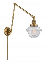 Innovations Lighting 238-BB-G534 - Oxford - 1 Light - 8 inch - Brushed Brass - Swing Arm