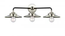 Innovations Lighting 284-3W-BPN-M1-PN - Railroad - 3 Light - 26 inch - Black Polished Nickel - Bath Vanity Light