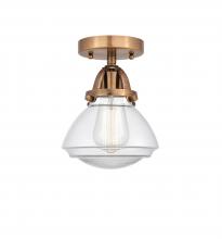 Innovations Lighting 288-1C-AC-G322 - Olean - 1 Light - 7 inch - Antique Copper - Semi-Flush Mount