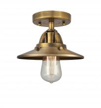 Innovations Lighting 288-1C-BB-M4-BB - Railroad - 1 Light - 8 inch - Brushed Brass - Semi-Flush Mount