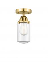 Innovations Lighting 288-1C-SG-G312 - Dover - 1 Light - 5 inch - Satin Gold - Semi-Flush Mount