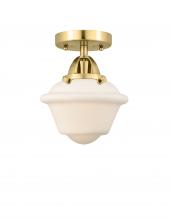 Innovations Lighting 288-1C-SG-G531 - Oxford - 1 Light - 8 inch - Satin Gold - Semi-Flush Mount