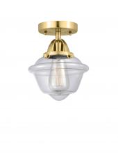 Innovations Lighting 288-1C-SG-G532 - Oxford - 1 Light - 8 inch - Satin Gold - Semi-Flush Mount