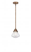 Innovations Lighting 288-1S-AC-G324 - Olean - 1 Light - 7 inch - Antique Copper - Cord hung - Mini Pendant