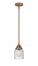 Innovations Lighting 288-1S-AC-G54 - Bell - 1 Light - 5 inch - Antique Copper - Cord hung - Mini Pendant