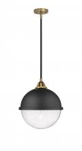  288-1S-BAB-HFS-124-BK - Hampden - 1 Light - 13 inch - Black Antique Brass - Cord hung - Pendant