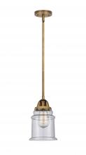 Innovations Lighting 288-1S-BB-G184 - Canton - 1 Light - 6 inch - Brushed Brass - Cord hung - Mini Pendant