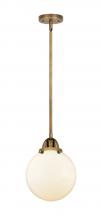 Innovations Lighting 288-1S-BB-G201-8 - Beacon - 1 Light - 8 inch - Brushed Brass - Cord hung - Mini Pendant