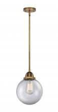 Innovations Lighting 288-1S-BB-G202-8 - Beacon - 1 Light - 8 inch - Brushed Brass - Cord hung - Mini Pendant