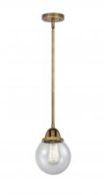Innovations Lighting 288-1S-BB-G204-6 - Beacon - 1 Light - 6 inch - Brushed Brass - Cord hung - Mini Pendant