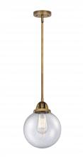 Innovations Lighting 288-1S-BB-G204-8 - Beacon - 1 Light - 8 inch - Brushed Brass - Cord hung - Mini Pendant