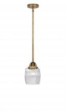 Innovations Lighting 288-1S-BB-G302 - Colton - 1 Light - 6 inch - Brushed Brass - Cord hung - Mini Pendant