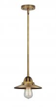 Innovations Lighting 288-1S-BB-M4-BB - Railroad - 1 Light - 8 inch - Brushed Brass - Cord hung - Mini Pendant