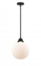 Innovations Lighting 288-1S-BK-G201-10 - Beacon - 1 Light - 10 inch - Matte Black - Cord hung - Mini Pendant