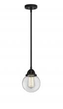 Innovations Lighting 288-1S-BK-G202-6 - Beacon - 1 Light - 6 inch - Matte Black - Cord hung - Mini Pendant