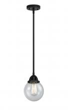 Innovations Lighting 288-1S-BK-G204-6 - Beacon - 1 Light - 6 inch - Matte Black - Cord hung - Mini Pendant