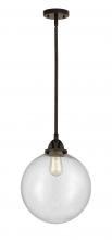 Innovations Lighting 288-1S-OB-G204-12 - Beacon - 1 Light - 12 inch - Oil Rubbed Bronze - Cord hung - Mini Pendant
