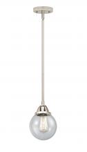 Innovations Lighting 288-1S-PN-G204-6 - Beacon - 1 Light - 6 inch - Polished Nickel - Cord hung - Mini Pendant