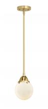 Innovations Lighting 288-1S-SG-G201-6 - Beacon - 1 Light - 6 inch - Satin Gold - Cord hung - Mini Pendant