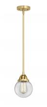 Innovations Lighting 288-1S-SG-G202-6 - Beacon - 1 Light - 6 inch - Satin Gold - Cord hung - Mini Pendant
