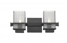 Innovations Lighting 310-2W-BK-CL - Wellfleet - 2 Light - 15 inch - Black - Bath Vanity Light