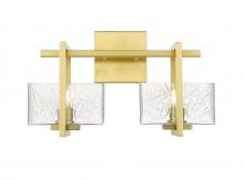 Innovations Lighting 312-2W-SG-CL - Striate - 2 Light - 15 inch - Satin Gold - Bath Vanity Light