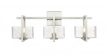 Innovations Lighting 312-3W-SN-CL - Striate - 3 Light - 24 inch - Satin Nickel - Bath Vanity Light