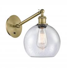Innovations Lighting 317-1W-AB-G124-8 - Athens - 1 Light - 8 inch - Antique Brass - Sconce